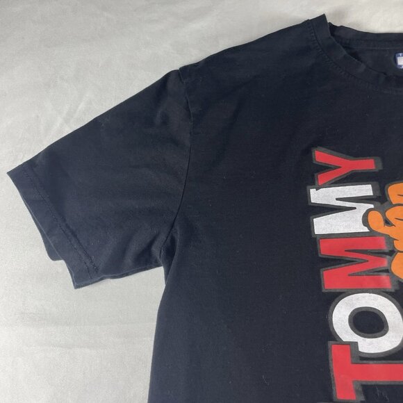 Tommy Jeans X Garfield Collaboration Black T-Shirt Mens XL Retro Cartoon Graphic - Picture 2 of 9